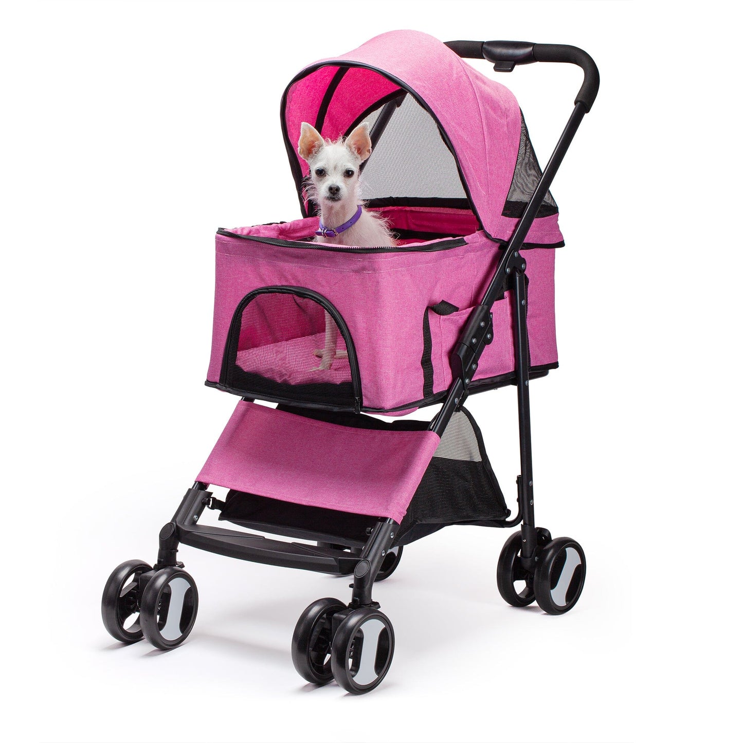 Executive Pet Stroller with a Removable Cradle Pet Carriers Dogline