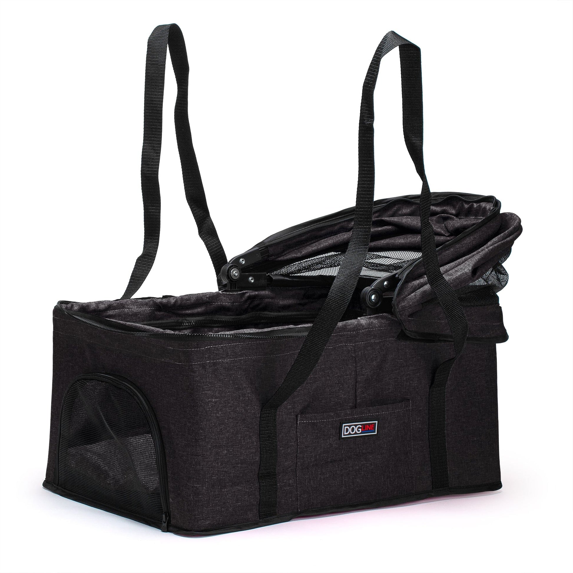 Executive Pet Stroller with a Removable Cradle Pet Carriers Dogline