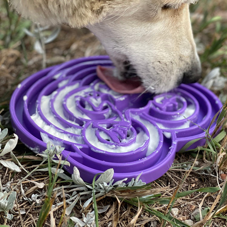 Water Frog eTray - Shallow Slow Feeder Dog Bowl for Enrichment | USA Made ETRAY SodaPup/True Dogs, LLC