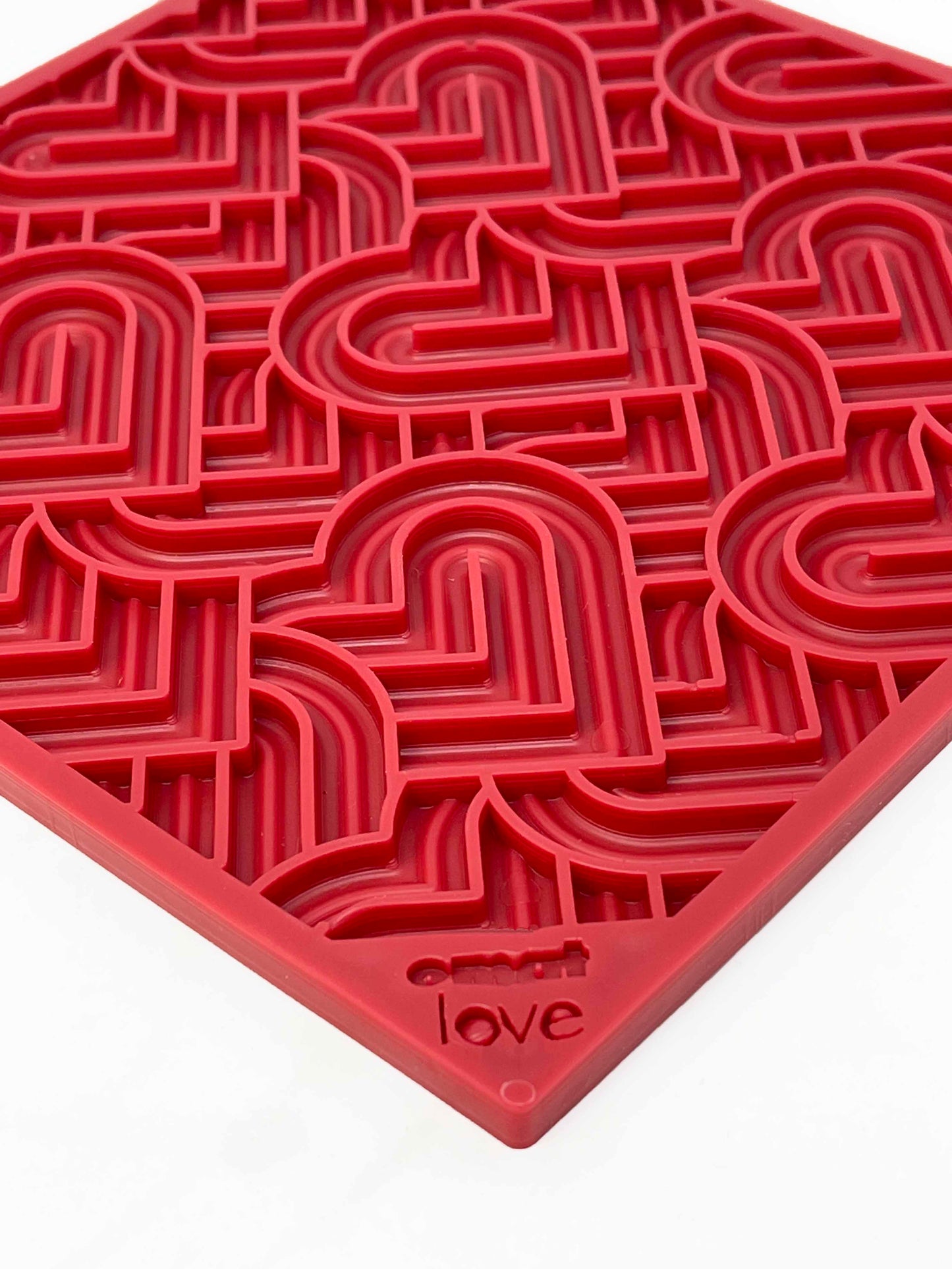 Love eMat - Enrichment Lick Mat for Dogs and Cats| Heart Design | SodaPup EMAT SodaPup/True Dogs, LLC