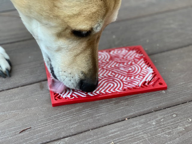 Love eMat - Enrichment Lick Mat for Dogs and Cats| Heart Design | SodaPup EMAT SodaPup/True Dogs, LLC