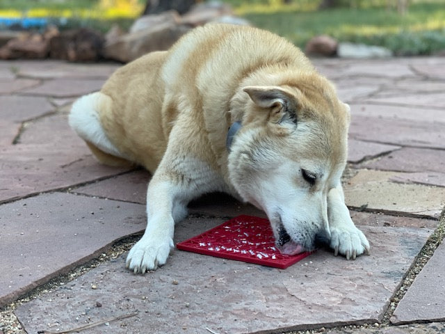 Love eMat - Enrichment Lick Mat for Dogs and Cats| Heart Design | SodaPup EMAT SodaPup/True Dogs, LLC