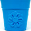 Large Flower Pot eCup Dog Treat Dispenser | Durable USA-Made Enrichment Toy | SodaPup Flower Pot - Blue Rubber Dog Toys SodaPup/True Dogs, LLC