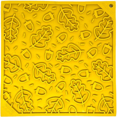 Autumn eMat - Enrichment Lick Mat For Dogs and Cats| Fall Leaves Design | SodaPup Autumn emat lick mat EMAT SodaPup/True Dogs, LLC
