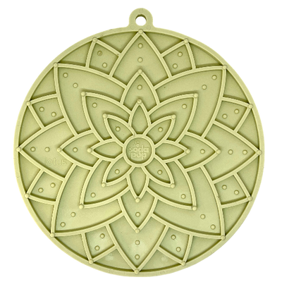 Lotus Design emat - Enrichment Lick Mat For Dogs and Cats - With Suction Cups | USA Made Pastel Green Lotus emat EMAT SodaPup/True Dogs, LLC