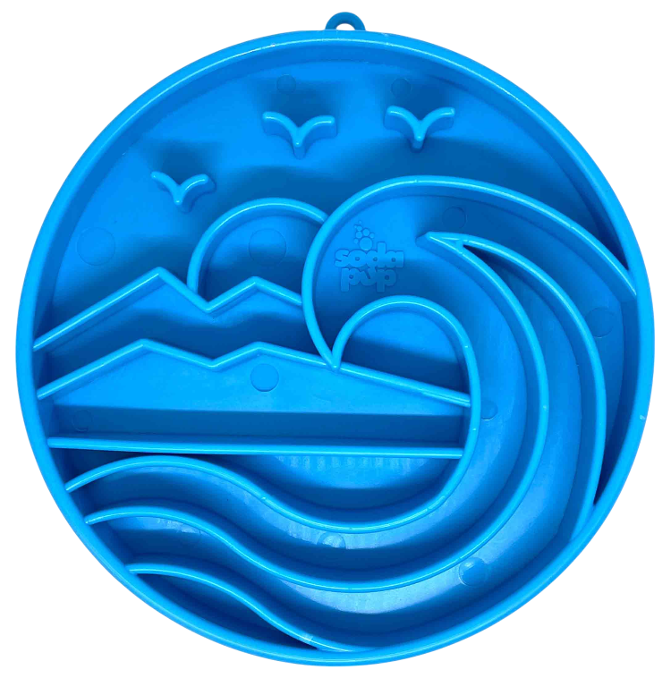 Baja Design eTray - Shallow Slow Feeder Dog Bowl for Enrichment | USA Made Blue ETRAY SodaPup/True Dogs, LLC