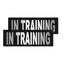 Removable Reflective Patches (Set of 2) "IN TRAINING" Dog Harnesses Dogline