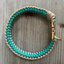 Infinity Braid in Teal & Light Tan - Handmade Dog Collar Handmade Braided Collars Pawsh Pup Co.