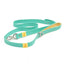 Island Vibes Waterproof Dog Leash Aqua Sunshine Yellow Leash Aria the Fox