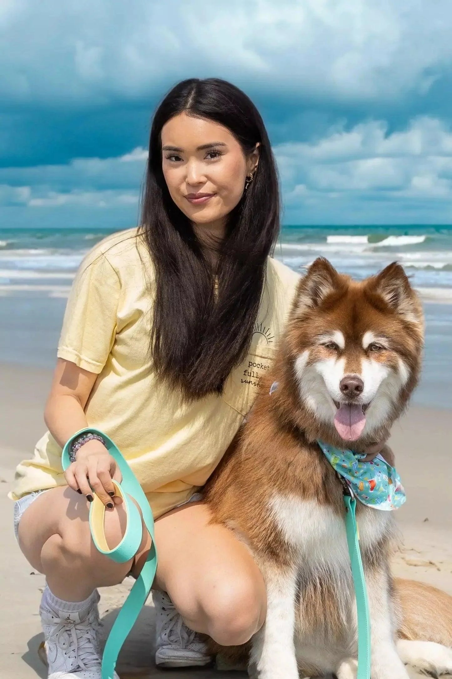 Island Vibes Waterproof Dog Leash Leash Aria the Fox