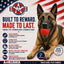 USA-K9 Stars and Stripes Rubber Dog Toy | K9 Handler Reward Toy | Red | USA Made Rubber Dog Toys SodaPup/True Dogs, LLC