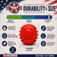 USA-K9 Stars and Stripes Rubber Dog Toy | K9 Handler Reward Toy | Red | USA Made Rubber Dog Toys SodaPup/True Dogs, LLC