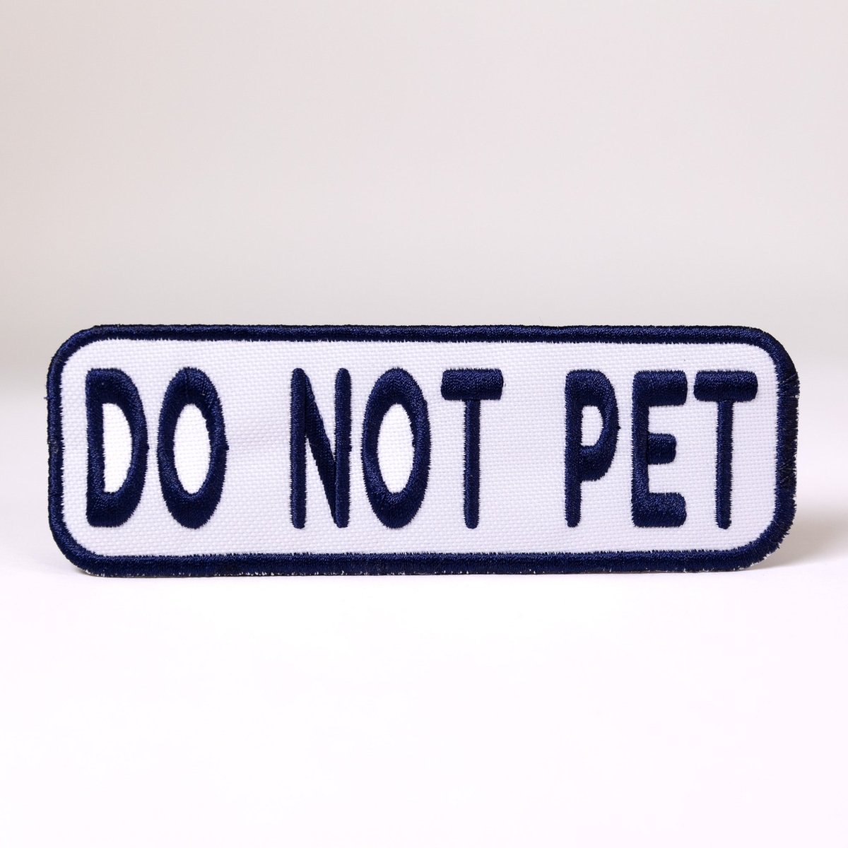 Do Not Pet 2x6 Patch White & Navy Patch K9 Sport Sack