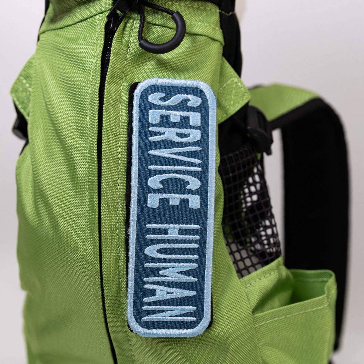 Service Human 2x6 Patch Hook & Loop Blue & Powder Blue Patch K9 Sport Sack