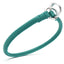 Soft Leather Round Slip Collar Teal 1 3" Dog Collars Dogline