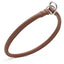 Soft Leather Round Slip Collar Brown 1 2" Dog Collars Dogline