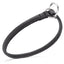 Soft Leather Round Slip Collar Black 1 4" Dog Collars Dogline