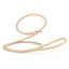 Soft Leather Round Slip Lead for Dogs Beige 6' 3 8" Dog Leashes Dogline