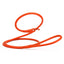 Soft Leather Round Slip Lead for Dogs Orange 6' 3 8" Dog Leashes Dogline