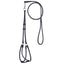 Soft Leather Round Step-In Dog Harness + Round Dog Lead Black 1 4" Dog Harnesses Dogline