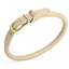 Soft Rolled Leather Dog Collar with Brass Hardware Beige 1 2" Dog Collars Dogline