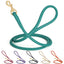 Rolled Leather Dog Leash with Brass Snap Hook Dog Leashes Dogline