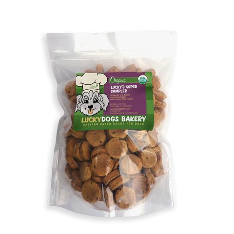 Lucky's Organic Super Sampler 2lb (200 treats) Dog Treats Happy Dog Food