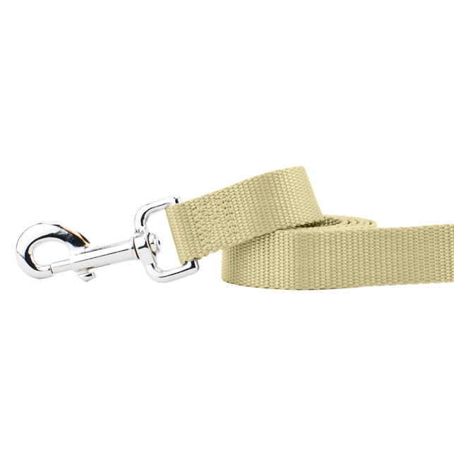 Tan Nylon Dog Leash 2 Hounds Design