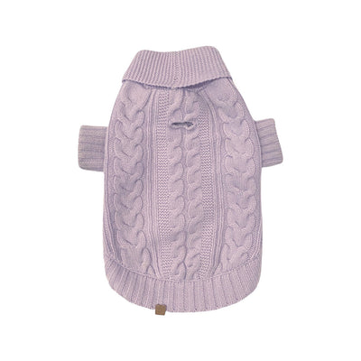 Brooklyn Cashmere Cardigan, Soft lilac Dog Sweaters BESPOKE PAWS