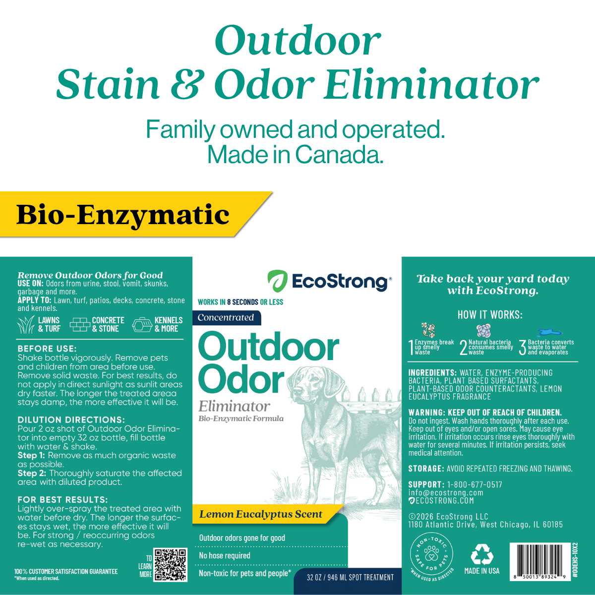 Outdoor Odor Eliminator Pet & Animal > Outdoor Odor EcoStrong