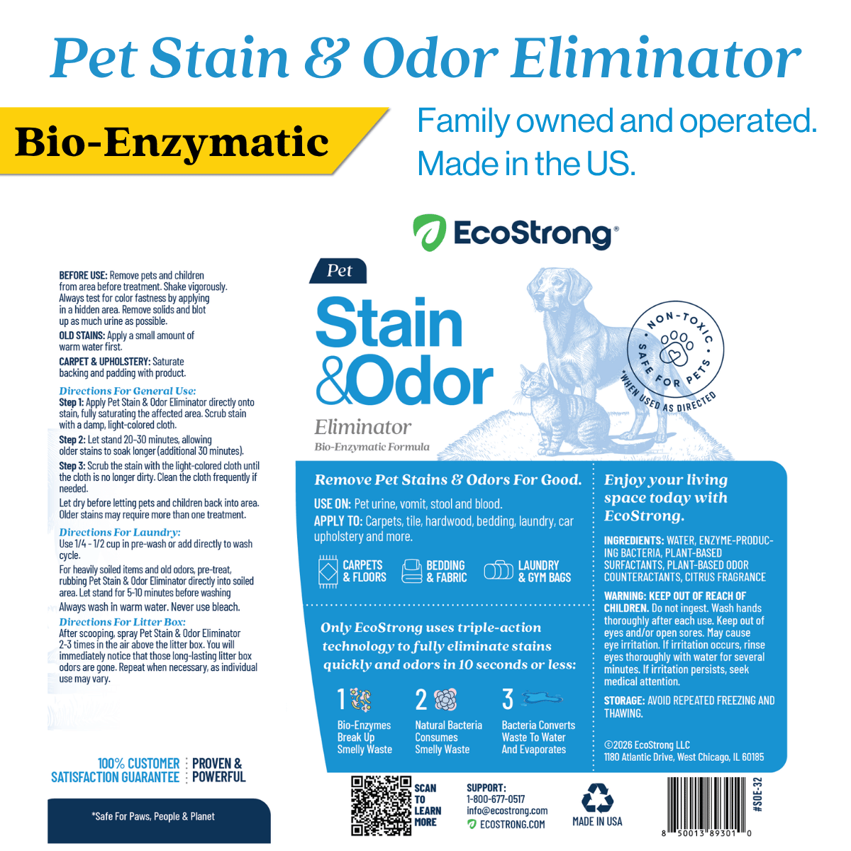 Pet Stain and Odor Eliminator Pet & Animal > Pet Stain & Odor EcoStrong