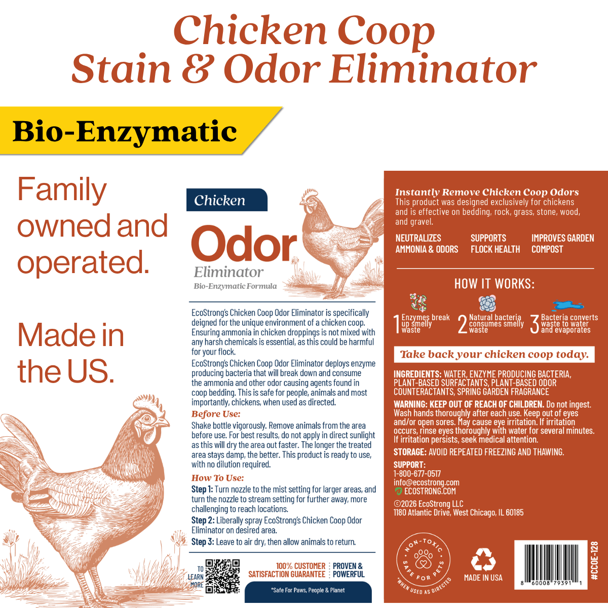 Chicken Coop Odor Eliminator Pet & Animal > Chicken Coop Odor EcoStrong