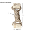 hemp rope + coffee wood toy hemp rope dog pull toys rōmng