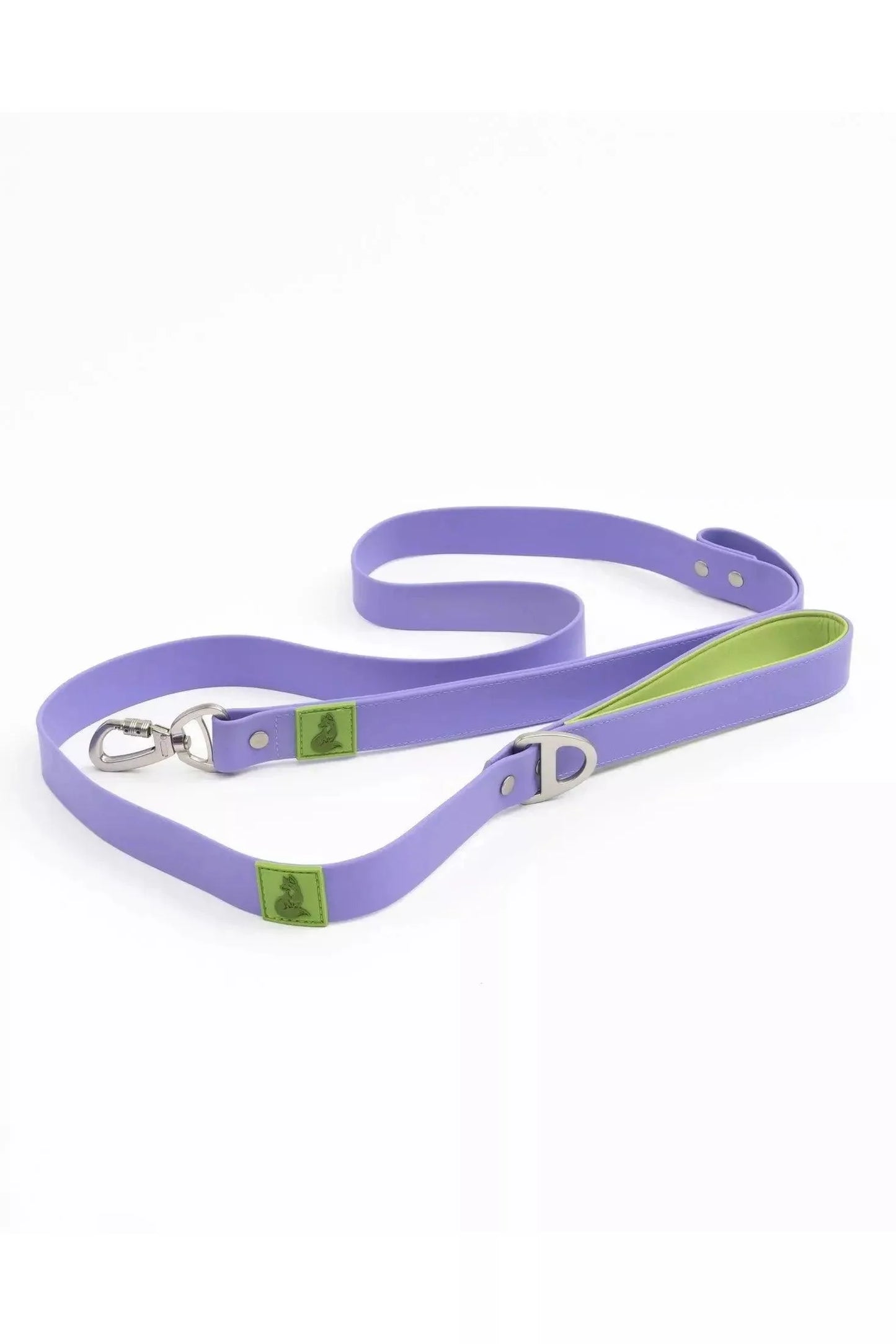 Lavender Garden Waterproof Dog Leash Lavender Meadow Green Leash Aria the Fox