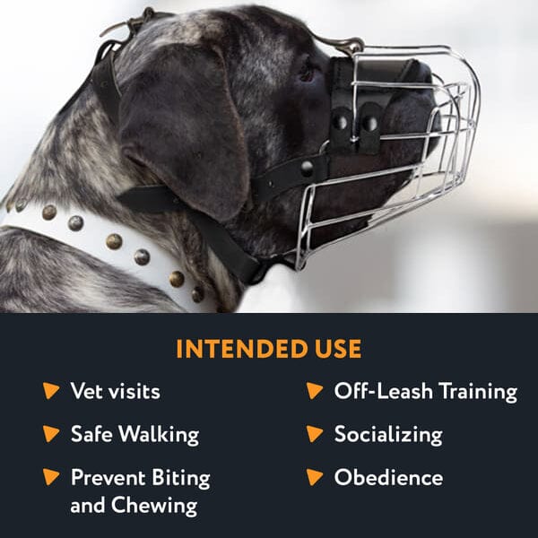 Viper Delta Metal Wire Basket Dog Muzzle Dog Muzzles Dogline