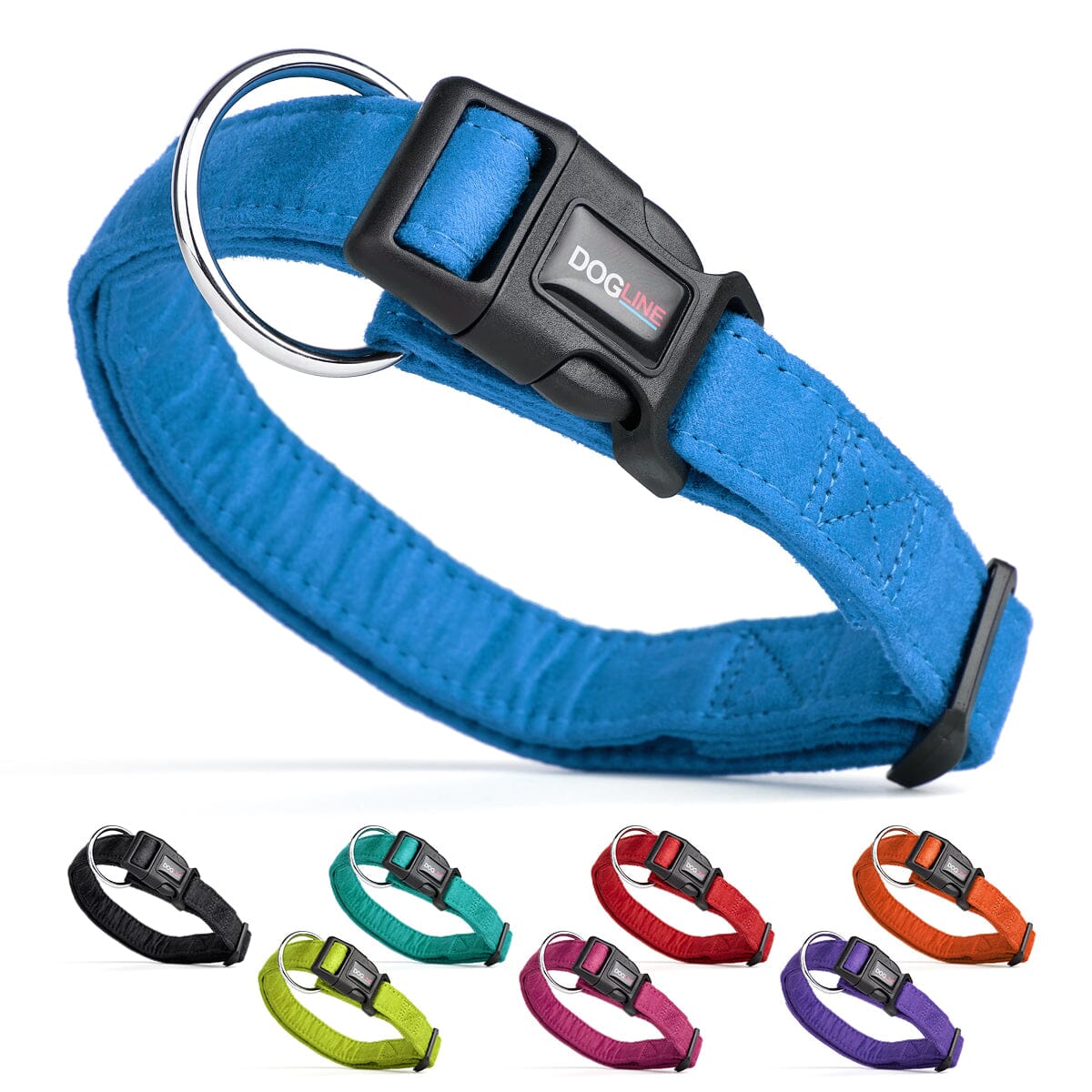 Comfort Microfiber Flat Dog Collar Dog Collars Dogline