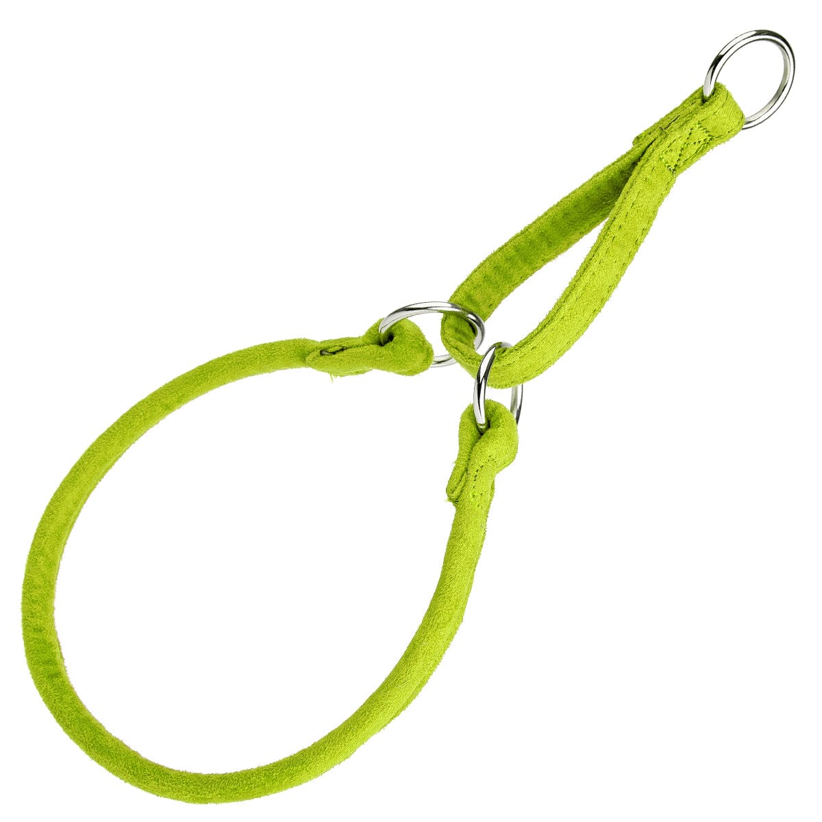 Comfort Microfiber Round Martingale Collar Lime Green Dog Collars Dogline