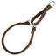 Comfort Microfiber Round Martingale Collar Brown Dog Collars Dogline
