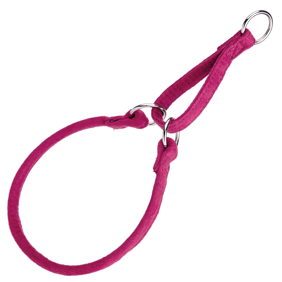 Comfort Microfiber Round Martingale Collar Pink Dog Collars Dogline