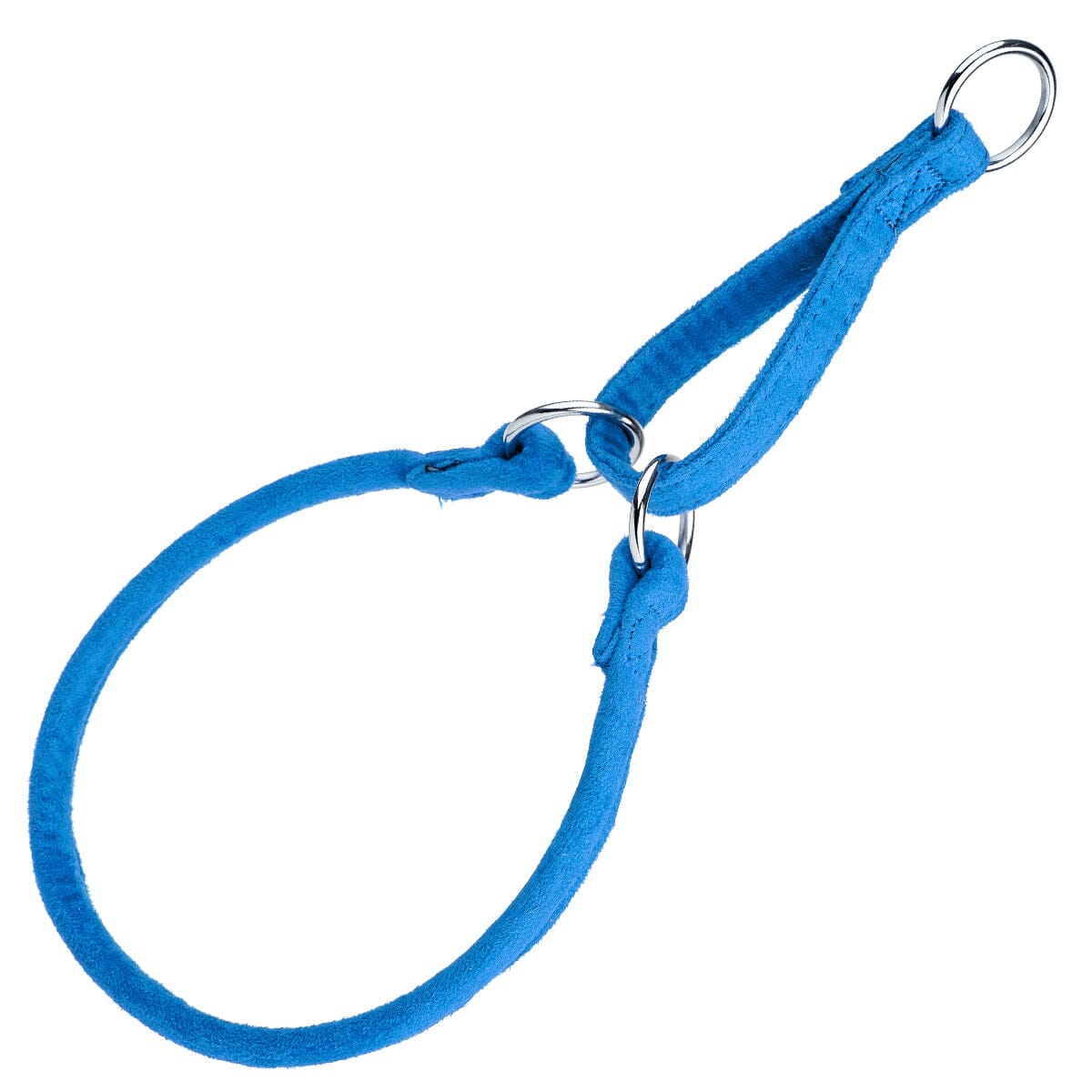 Comfort Microfiber Round Martingale Collar Blue Dog Collars Dogline