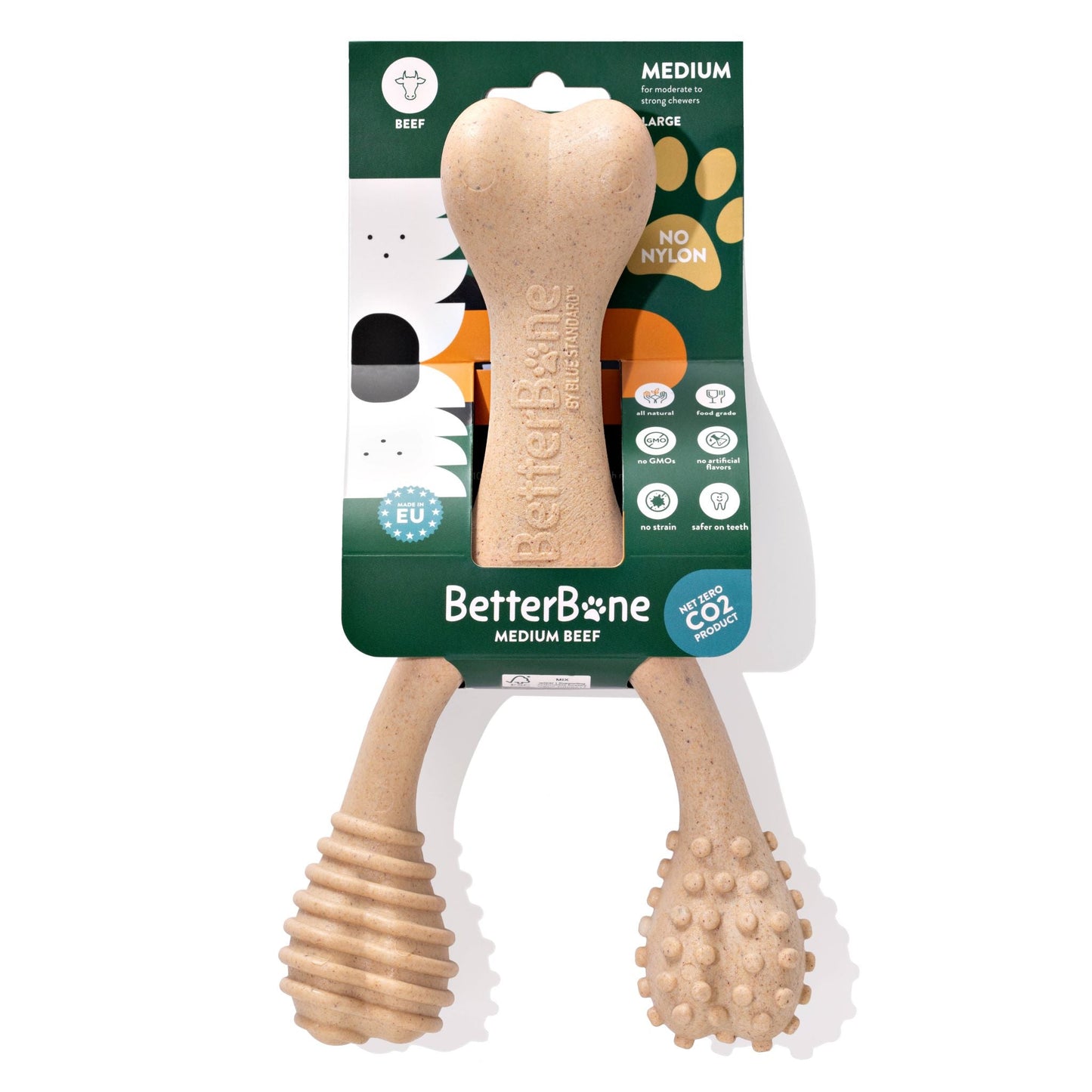 BetterBone MODERATE Chew Toy Large Beef Dog Toys BetterBone All Natural Eco-Friendly Dog Chews & Bones