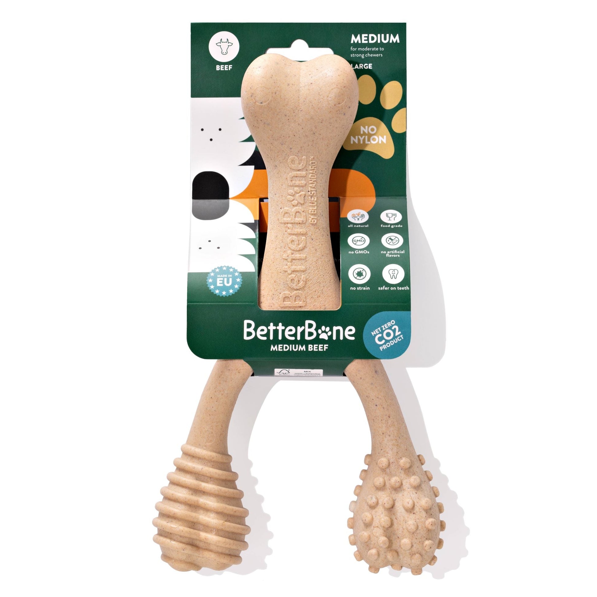 BetterBone MODERATE Chew Toy Large Beef Dog Toys BetterBone All Natural Eco-Friendly Dog Chews & Bones
