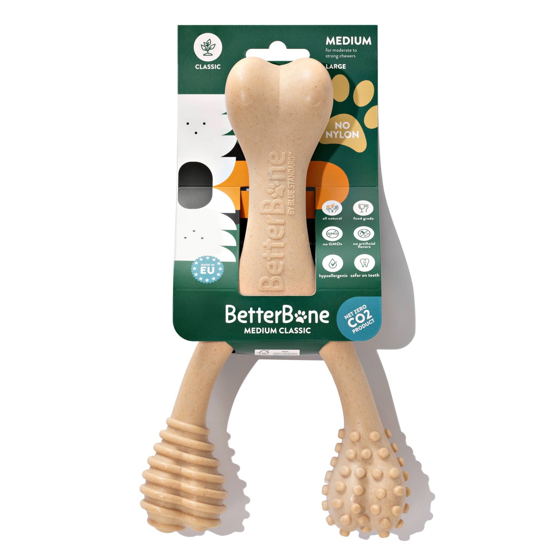 BetterBone MODERATE Chew Toy Large Veggie Dog Toys BetterBone All Natural Eco-Friendly Dog Chews & Bones
