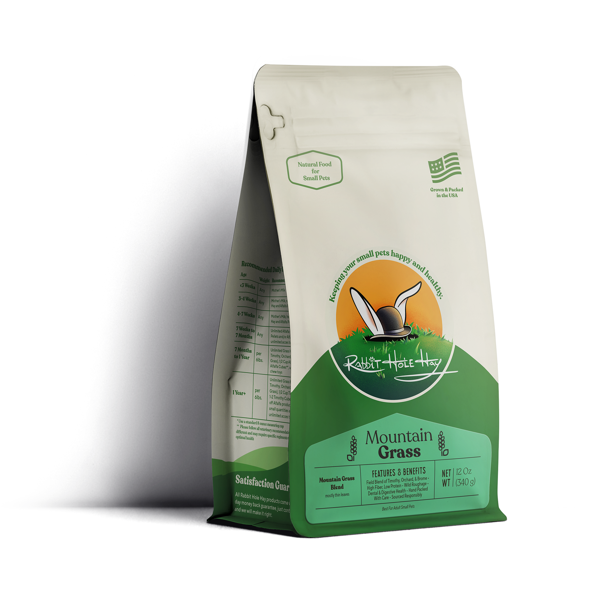 Rabbit Hole Hay Ultra Premium Mountain Grass 12 oz Hay Rabbit Hole Hay