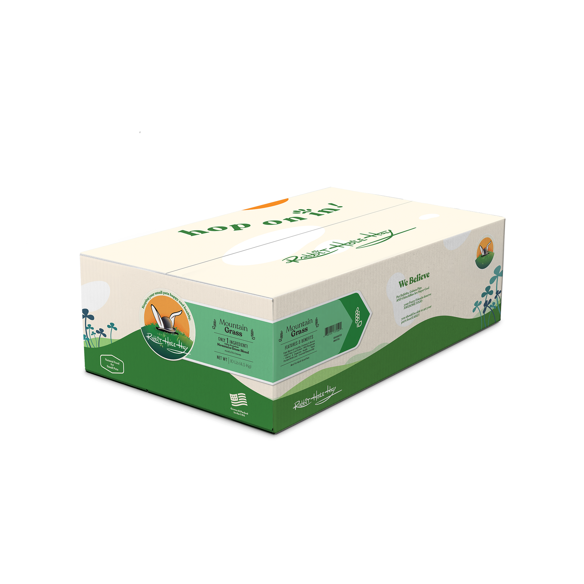 Rabbit Hole Hay Ultra Premium Mountain Grass 10 lb Hay Rabbit Hole Hay
