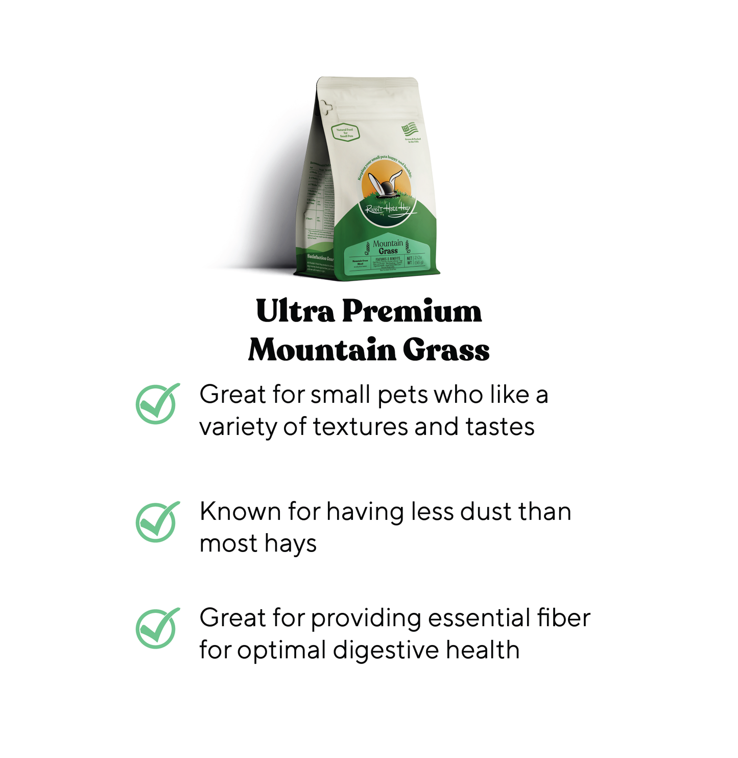 Rabbit Hole Hay Ultra Premium Mountain Grass Hay Rabbit Hole Hay