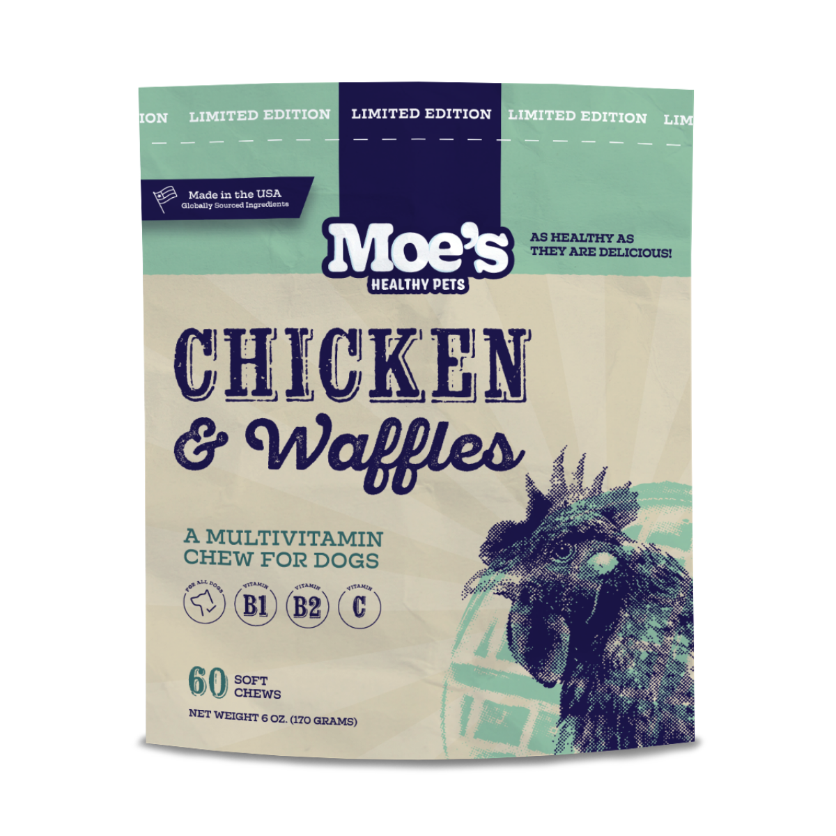 Chicken and Waffles Chews bundle_products Moe's Healthy Pets