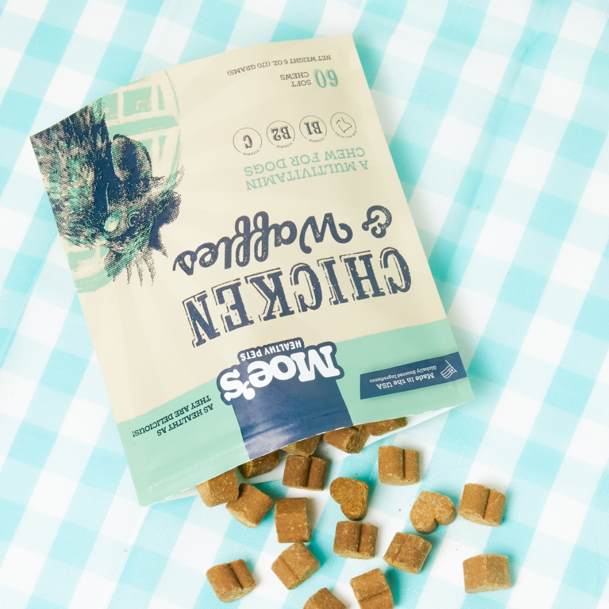 Chicken and Waffles Chews bundle_products Moe's Healthy Pets