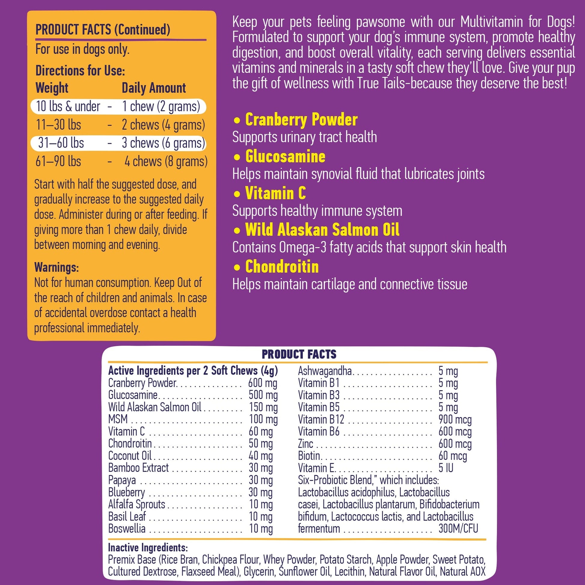 Multivitamin Chews For Dogs 9oz Jar (120 Count) Dog Soft Chews Dogline