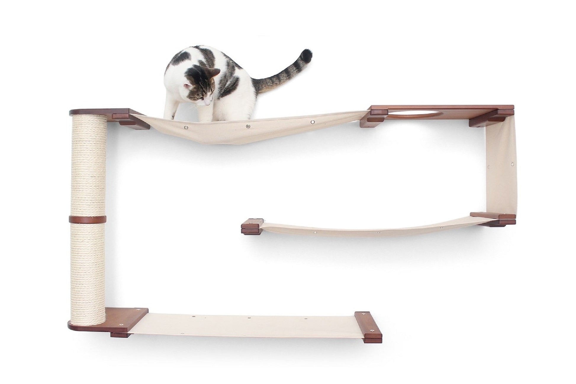 Cat Maze Wall - 3 Tier Cat Tree Cat Condo Catastrophic Creations